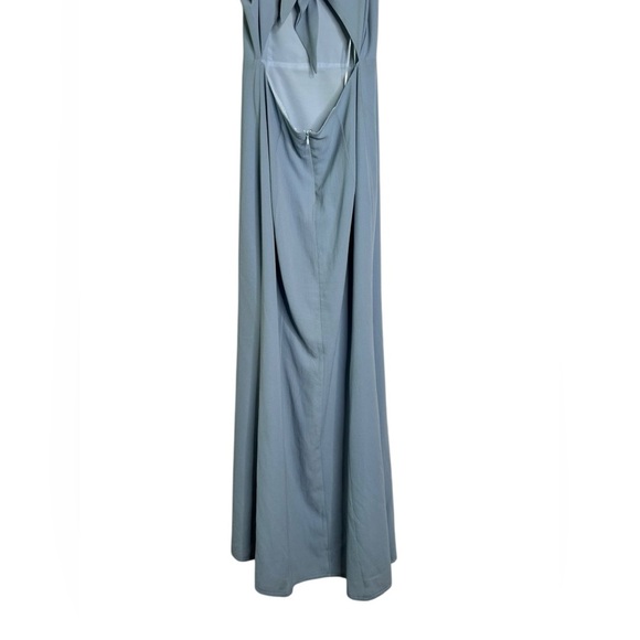 Showpo. MORE THAN THIS MAXI DRESS - RUFFLE STRAP THIGH SPLIT DRESS size 8 - Picture 8 of 15